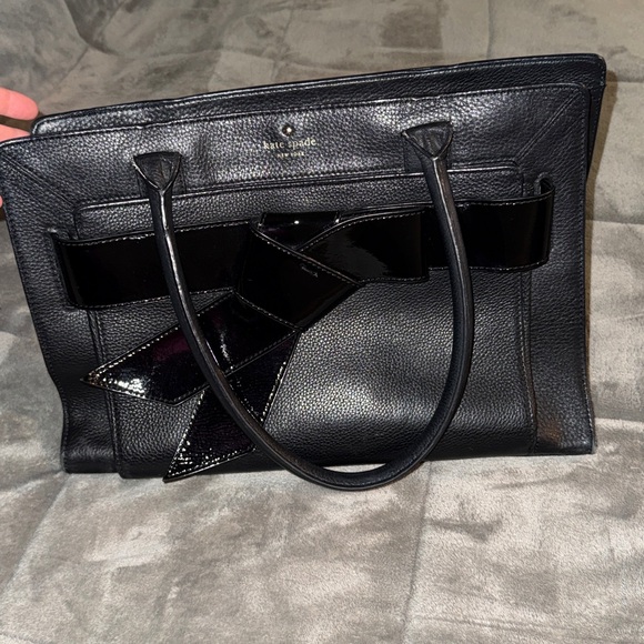 Kate Spade Bow Valley Helena Leather Satchel Handbag Purse - Picture 13 of 14